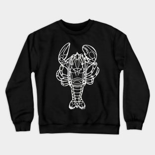 Lobster in White Crewneck Sweatshirt